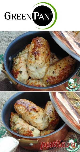 Рыбные колбаски под лимонно-мятным соусом - кулинарный рецепт