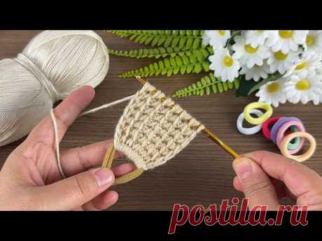 WOW...⚡💯👌Wonderfull süper easy crochet baby bandana for beginners *online tutorial* # crochet