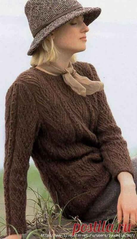 Вязанные свитера, жакеты и жилеты из китайского журнала