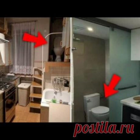 Прикольные малогабаритки. Рекомендую к просмотру! Если ваш туалет находится не в кухне, то это нынче признак зажиточности и буржуйства. Посмотрим обыкновенное жильё вместе?