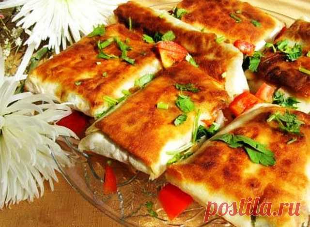 Конвертики из лаваша. Это надо попробовать — нереально вкусно. — Сад Заготовка