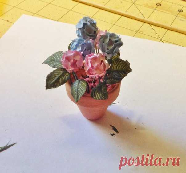 🌸 Мастер класс, гортензия. / Эпоха Ручной Работы