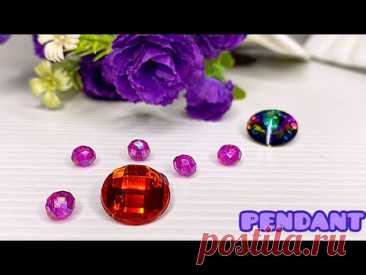 Tutorial how to make bead pendant // easy necklace