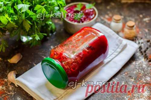 Борщ на зиму в банках - рецепт без капусты, простой рецепт