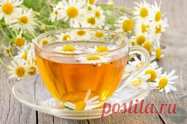 Выручит чай из ромашки.