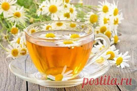 Выручит чай из ромашки.