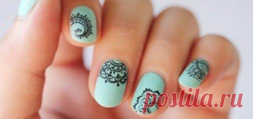 Модный мехенди-маникюр: отличные примеры дизайна и советы по выполнению | amor de la beaute | Яндекс Дзен