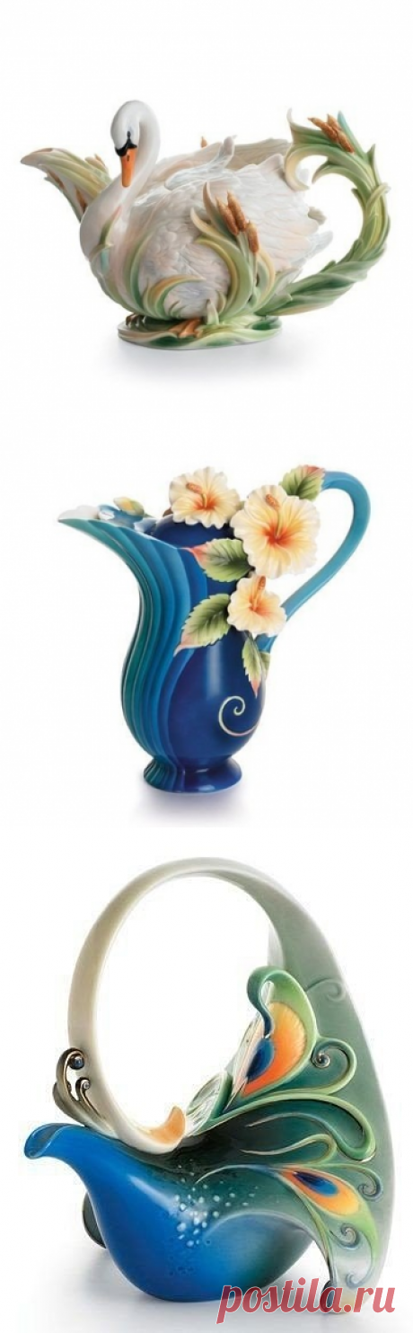 Потрясающие чайнички от Franz Porcelain!