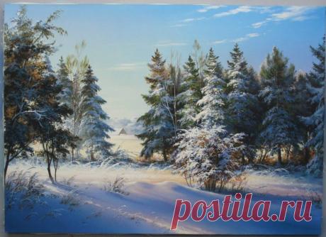 Картины (живопись) : Зимний сон. Автор Виктор Викторович Юшкевич