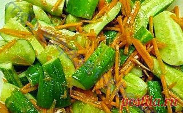 Рецепты: Вкусные огурцы по-корейски
