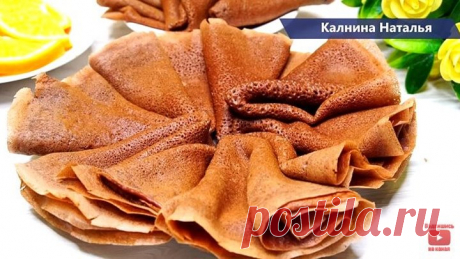 🍫 🍮 Для этих ШОКОЛАДНЫХ блинов и начинка не потребуется 🍫 🍮