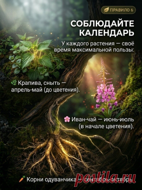 🌿 Собирать дикоросы — это не просто «пойти и нарвать».

 Это наука. Нарушите правила — и целебная трава превратится в яд.
Что будет, если:
❌ Собрать у дороги? Тяжёлые металлы из выхлопов.
❌ Положить в пакет? Гниение уже через час.
❌ Помыть перед сушкой? Плесень и потеря свойств.
❌ Перепутать растение? Риск отравления.