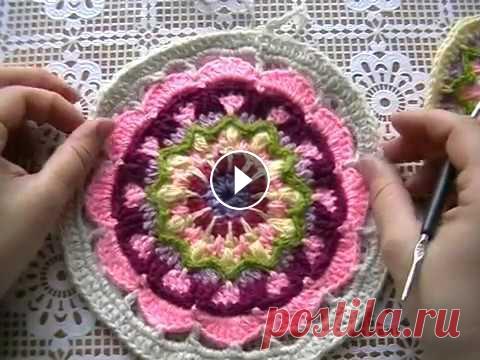 Вязание крючком. Мандала. Часть 2 В этом видео я продолжаю вязать мандалу. Часть вторая. Схему мандалы я нашла на сайте handmade-paradise.ru Этот ролик обработан в Видеоредакторе YouTu...