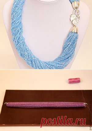 Секреты изготовления и сборки бисерных бус-хомутов - Ярмарка Мастеров - ручная работа, handmade