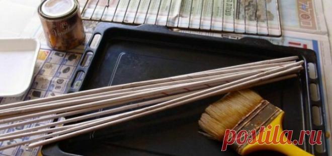 Чем и как правильно красить газетные трубочки