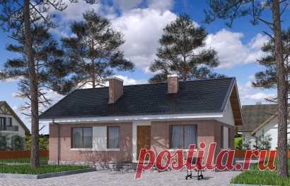 Одноэтажный дом Rg5112z (Зеркальная версия)