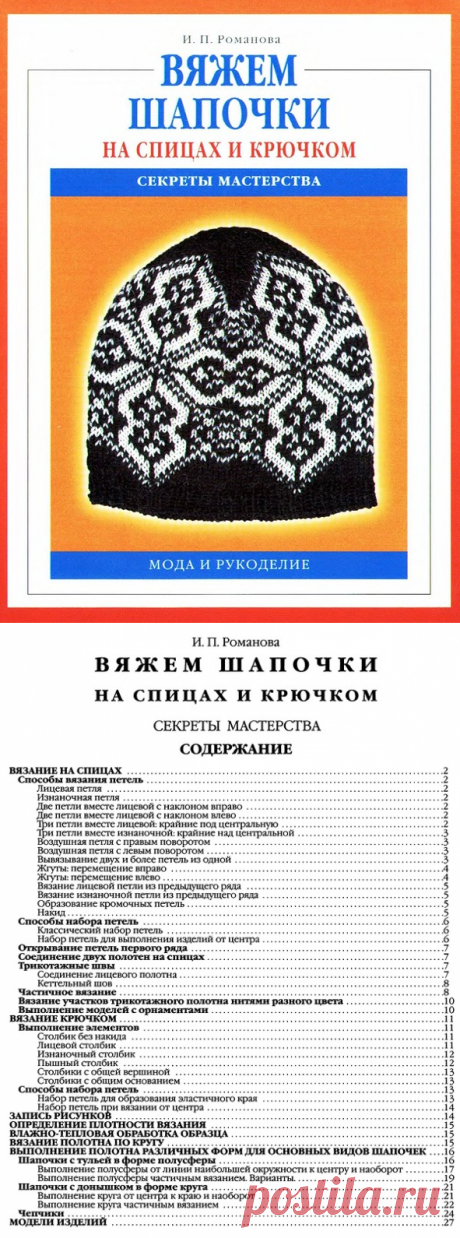 Вяжем шапочки на спицах и крючкомм ОЧЕНЬ ПОДРОБНОЕ ПОСОБИЕ