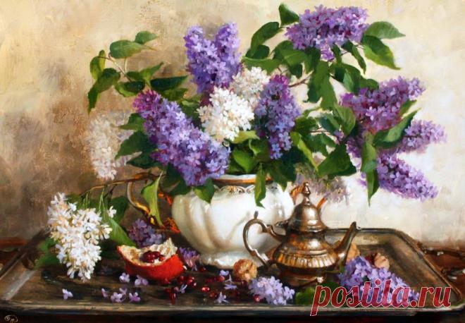 Окно моё распахнуто и так легко дышать... Художник Жданов Владимир.