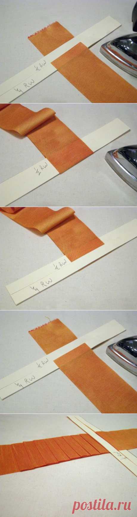 An Easy Way to Accurately Pleat Ribbon for Trims - Threads