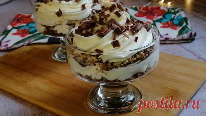 Нежный и очень вкусный десерт без выпечки: