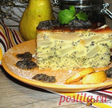 "Макова" - грушевая шарлотка с ванильно–грушевым вареньем фото рецепт приготовления