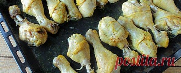 Куриные голени в духовке с карри | Готовиммм