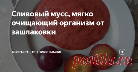 Сливовый мусс, мягко очищающий организм от зашлаковки Этот приятный сливовый мусс всем очень нравится на вкус! А также, как известно слива, как сушеная (чернослив), так и живая способствует очищению кишечника от давних залежей каловых камней.
Ингредиенты:
1.Слива спелая (4шт)
2.Яблоко (половинка)