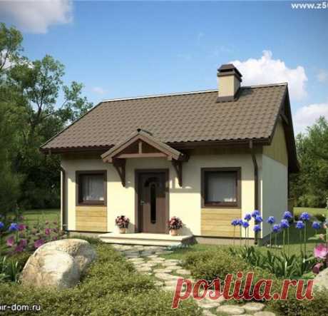 Функциональный одноэтажный загородный дом 44 кв.м