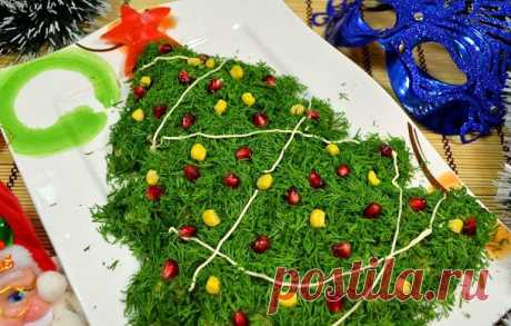 10 вкусных салатов для праздничного Новогоднего стола! Приятного аппетита!