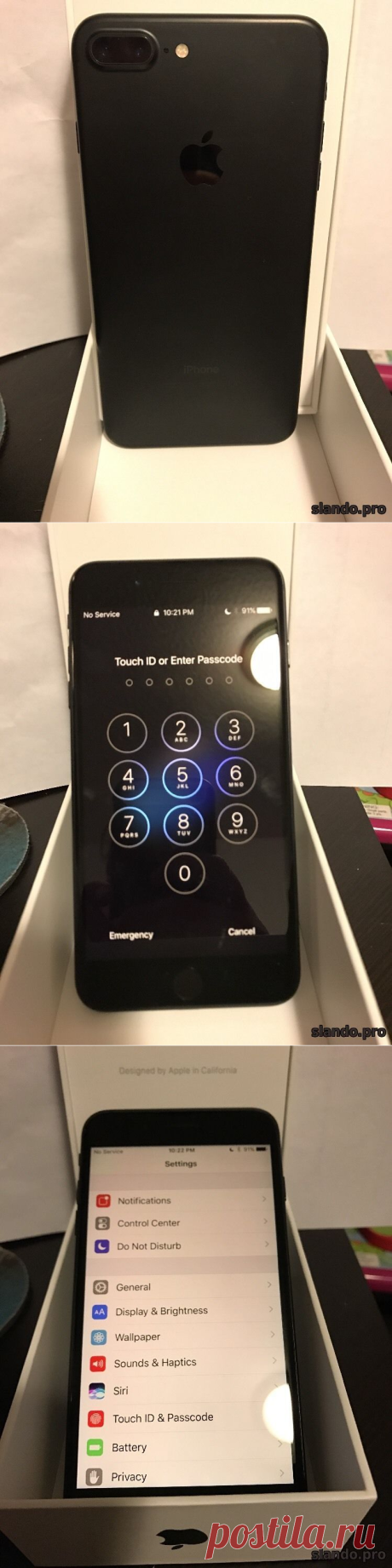 Apple iPhone 7 Plus 4G Phone 256GB Matte Black Сландо Dallas новое объявление