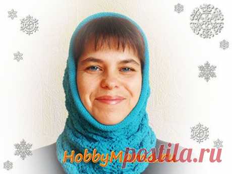Ажурный снуд круговыми спицами. Описание вязания, схема узора для снуда | HobbyMama