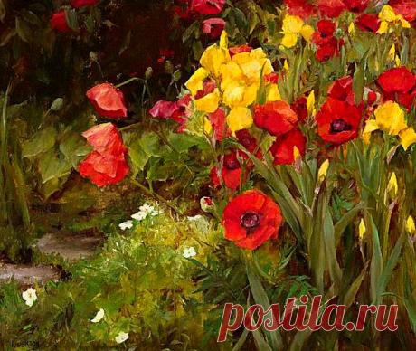 ПРАЗДНИК ПРИРОДЫ - ЦВЕТЫ ПОЛЕВЫЕ... ДАТСКАЯ ХУДОЖНИЦА ANTHONORE CHRISTENSEN