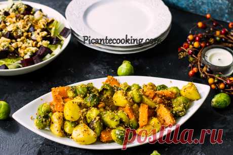 Запеченные овощи с кунжутом | Picantecooking