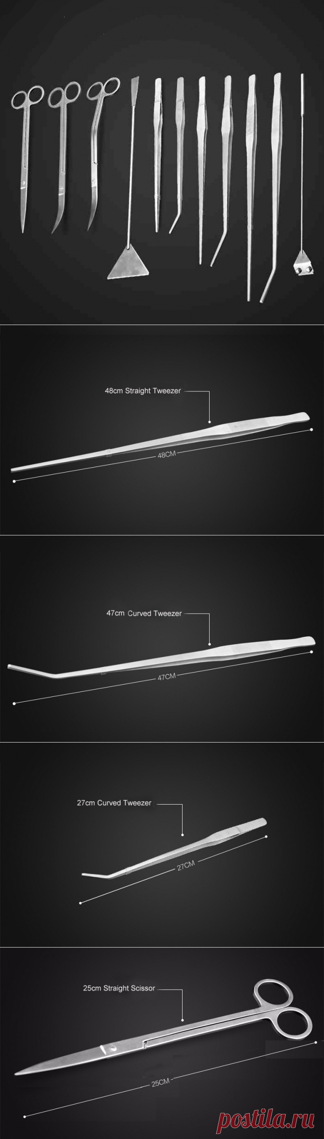 Прямой Изогнутый Пинцет Ножницы Водоросли Скребок Из Нержавеющей Стали Аквариум Завод Инструментов купить на AliExpress
