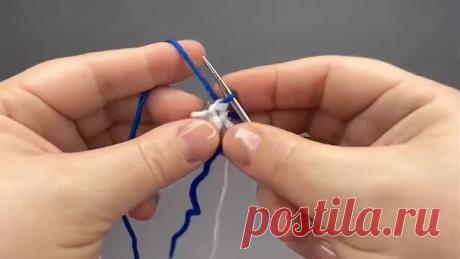 Упрощённый вариант латвийской косички на лицевой глади