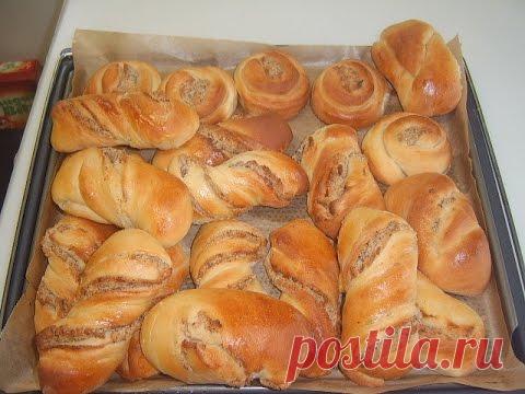Булочки с ореховой начинкой