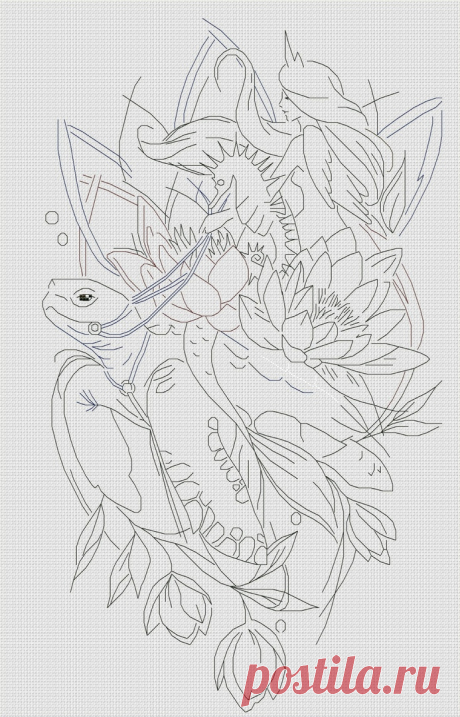 Подводный мир. Рисунок Эли Корицыной https://vk.com/koritsinaeleonora Размер будет 
130w X 226h крестиков 
(14 каунт, 23,6w X 41h cм). 
Будет палитра ДМС и ПНК. Крест, полукрест, возможно несколько петитов на лице, бэкстич (в основном счетный, дробного не мно. 
Стоимость схемы (действует на момент платежа, а не записи!): 
Expandir texto ...