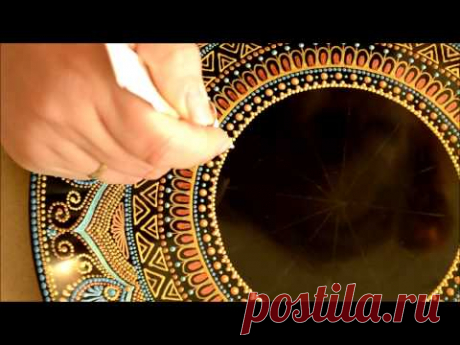process of painting plates - YouTube