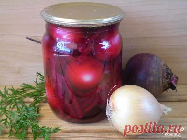 Маринованный лук со свеклой на зиму - пошаговый кулинарный рецепт с фото на Повар.ру