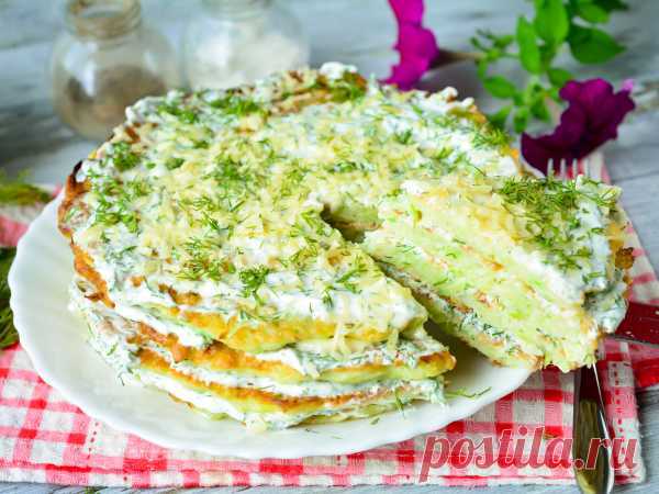Закусочный торт из кабачков и капусты — рецепт с фото пошагово