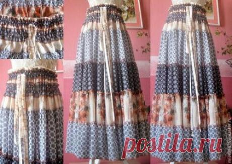 Купить Очаровательная юбочка 2 - цветочный, юбка, юбка пышная, юбка длинная, юбка макси