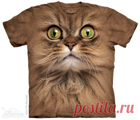 Футболка The Mountain Big Face Brown Cat