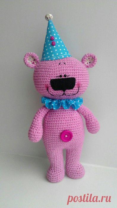 вязаный медвежонок