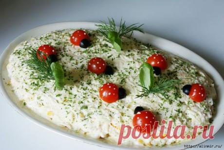 Рецепт салата Летняя полянка.