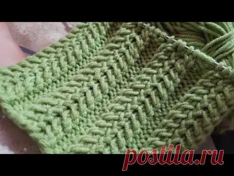 Английский рубчик спицами 💘 knitting pattern.