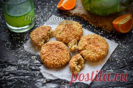 Овсяное печенье на кефире с кунжутом, рецепт