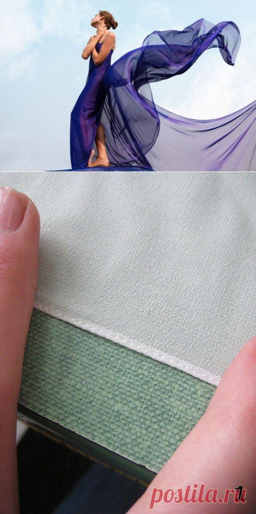 Как обработать края шифона. Оригинальный способ узкой подгибки