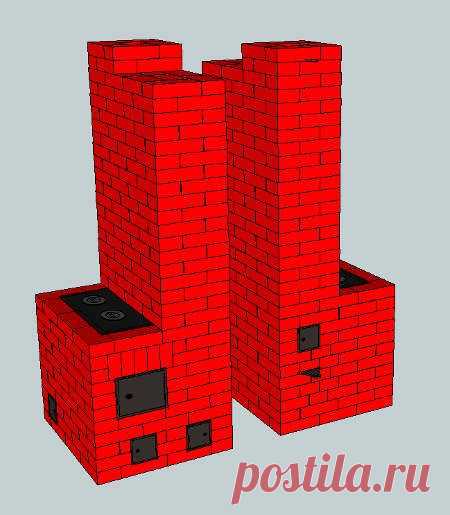 Кладка кухонной плиты с отопительным щитком 3,5х3 кирпича за 9 тысяч рублей. | osnovaremonta.ru