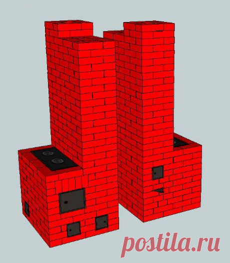 Кладка кухонной плиты с отопительным щитком 3,5х3 кирпича за 9 тысяч рублей. | osnovaremonta.ru