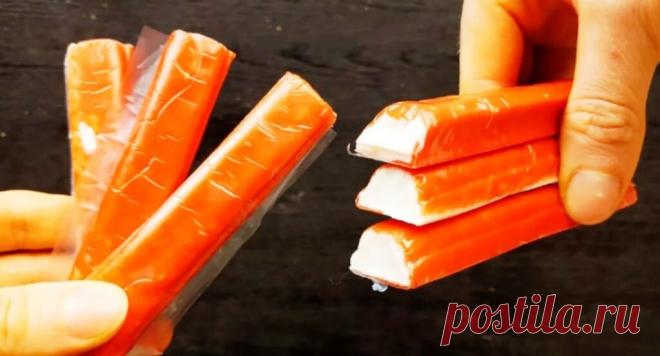 Незвичайна закуска зі звичайних крабових паличок, яку я готую на кожен Новий рік (витрачаю не більше 15 хвилин) – ПОПОЇСТИ